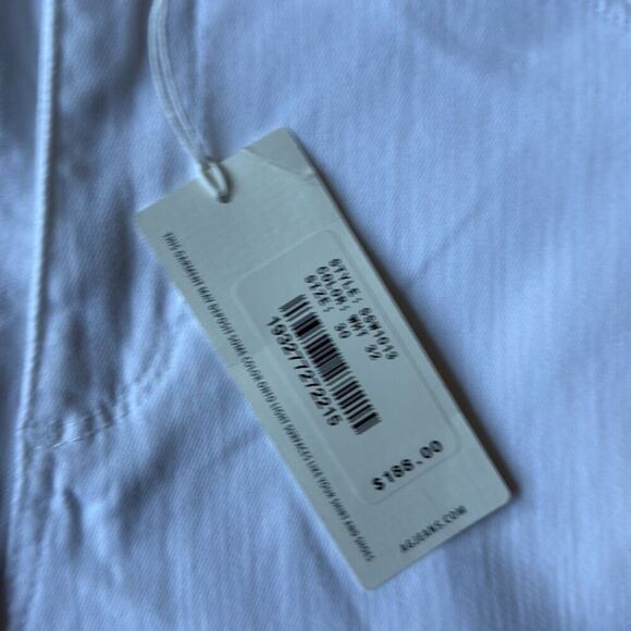 NWT AG Adriano Goldschmeid white jeans the angel bootcut womens size 30x32 stret - Picture 5 of 8